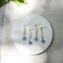 Forget Me Not Freshwater Pearl Stud Earrings, thumbnail 1 of 12