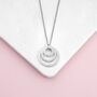 Personalised Rings Of Love Necklace, thumbnail 9 of 10