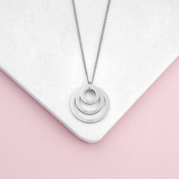 Personalised Rings Of Love Necklace, 9 of 10