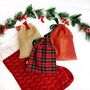 Hessian Jute Or Tartan Christmas Gift Bag Set, thumbnail 1 of 6