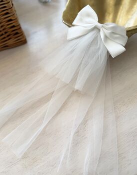 Catherine Communion Barrette // Ages Three Upwards // With A Pink Satin Drawstring Bag, 3 of 6