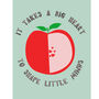 It Takes A Big Heart Teacher Card, thumbnail 2 of 2