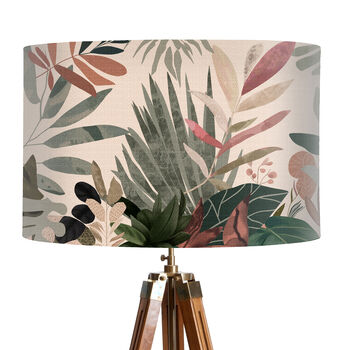 Bright Tropics One Abstract Jungle Tropical Lampshade, 2 of 10