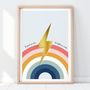 The Greater Your Storm The Brighter Your Rainbow Print, thumbnail 1 of 9