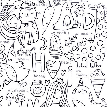 Alphabet Giant Colouring Activity Poster, 9 of 9