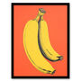Banana Orange Graphic Fun Fruit Kitchen Wall Art Print, thumbnail 5 of 6