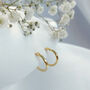 24ct Gold Vermeil Everyday 15mm Hoop Earrings, thumbnail 4 of 6