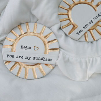 You Are My Sunshine Hand Stamped Plaque, 4 of 4