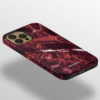Red Marble Tough Case For iPhone, 2 of 4