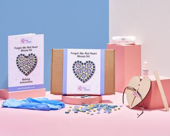 Forget Me Not Heart Mosaic Kit, 4 of 7