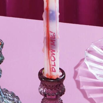 Personalised Rainbow Drip Candle, 3 of 3