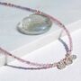 Ibiza Sunset Amethyst And Pink Quartz Silver Necklace, thumbnail 1 of 8