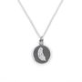 Sterling Silver Guardian Angel Feather Necklace, thumbnail 3 of 5