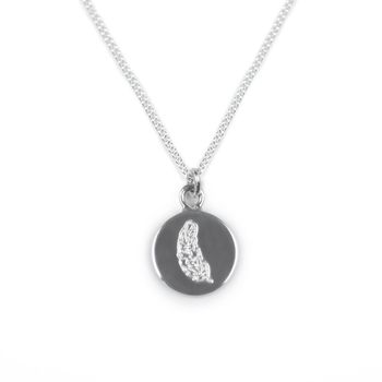 Sterling Silver Guardian Angel Feather Necklace, 3 of 5