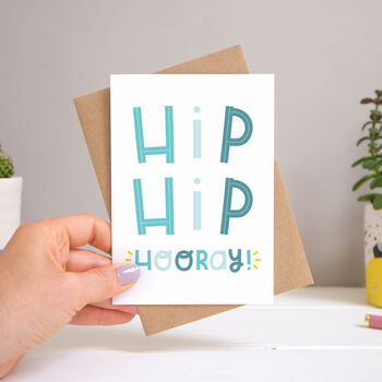 Hip Hip Hooray Celebration Card, 3 of 11