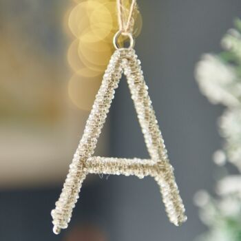 Sparkly Silver Letter Decorations, 2 of 2