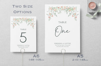 Wedding Table Numbers Whimsical, 7 of 7