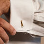 Handmade Solid 18ct Gold Twist Cufflinks, thumbnail 2 of 2