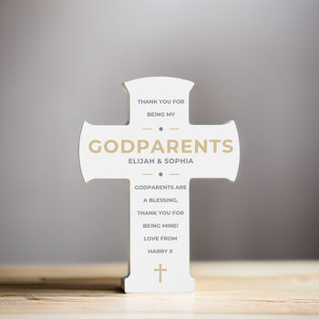 Personalised Wooden Cross Ornament, 8 of 10