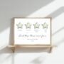 Then There Were Four Print, Family Of Four New Baby Gift, Sage, thumbnail 5 of 5