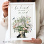 Mindful Floral Quote Print, thumbnail 4 of 11