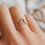Ride The Wave Silver Stacking Ring, thumbnail 1 of 7