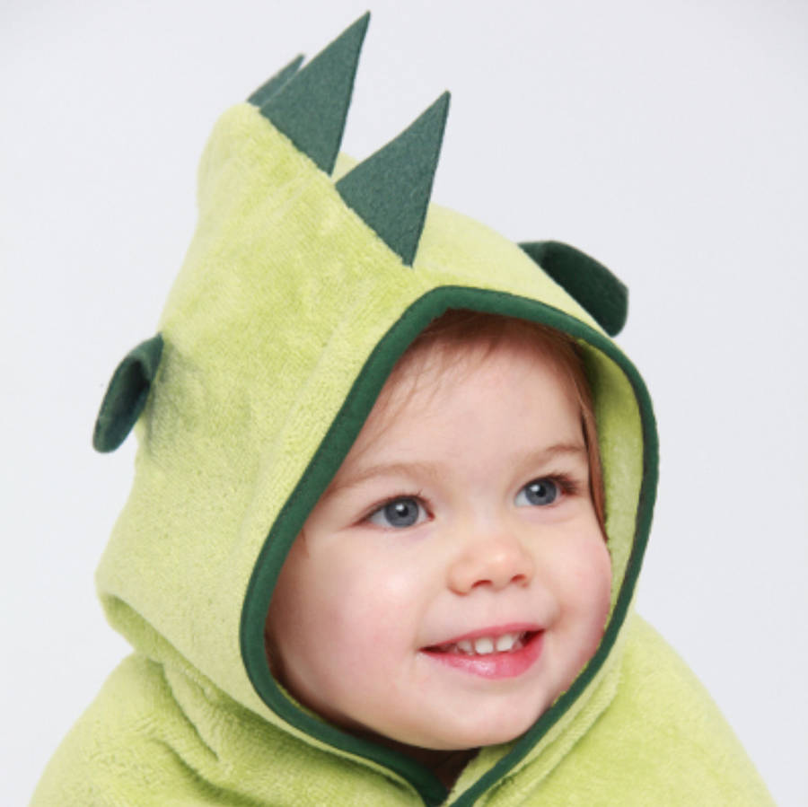 Personalised Dinosaur Bamboo Soft Hooded Towel By Cuddledry ...