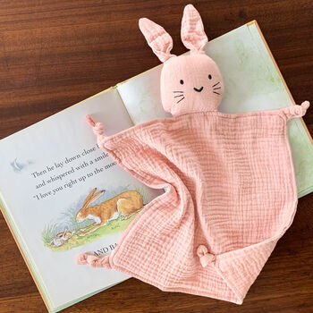 Personalised Organic Cotton Easter Bunny Baby Comforter, 10 of 12