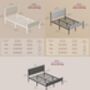 Upholstered Bed Frame Metal Platform Bed, thumbnail 2 of 7