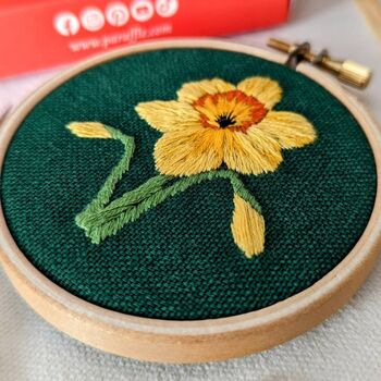 Mini Daffodil Embroidery Kit, 4 of 4