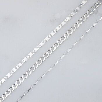 Set Of Three Sterling Silver Layer Bracelets, 3 of 4