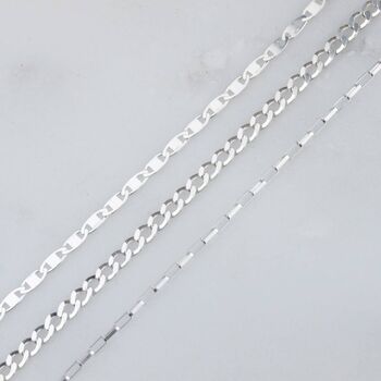 Set Of Three Sterling Silver Layer Bracelets, 5 of 5