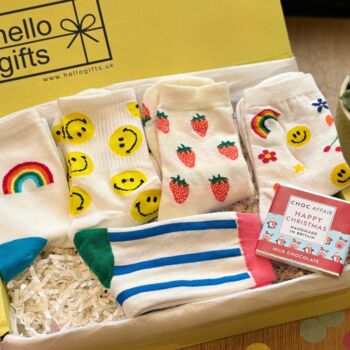 Socks Of Joy Letterbox Gift Set, 6 of 8