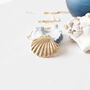 Gold Plated Seashell Necklace, thumbnail 4 of 8