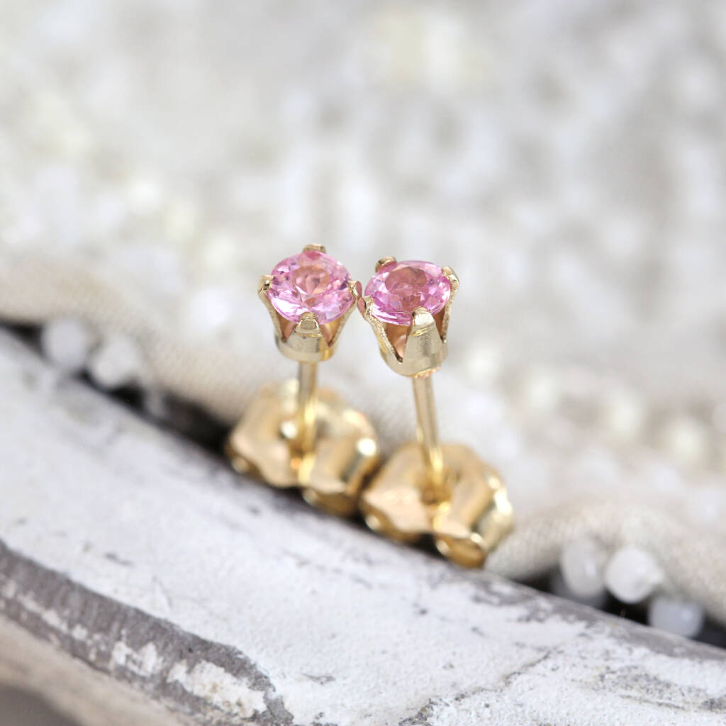 Pink Sapphire Earrings By Artique Boutique | notonthehighstreet.com
