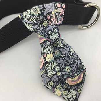 Black Pet Collar Neck Tie , Personalised Pet Gifts, 7 of 8