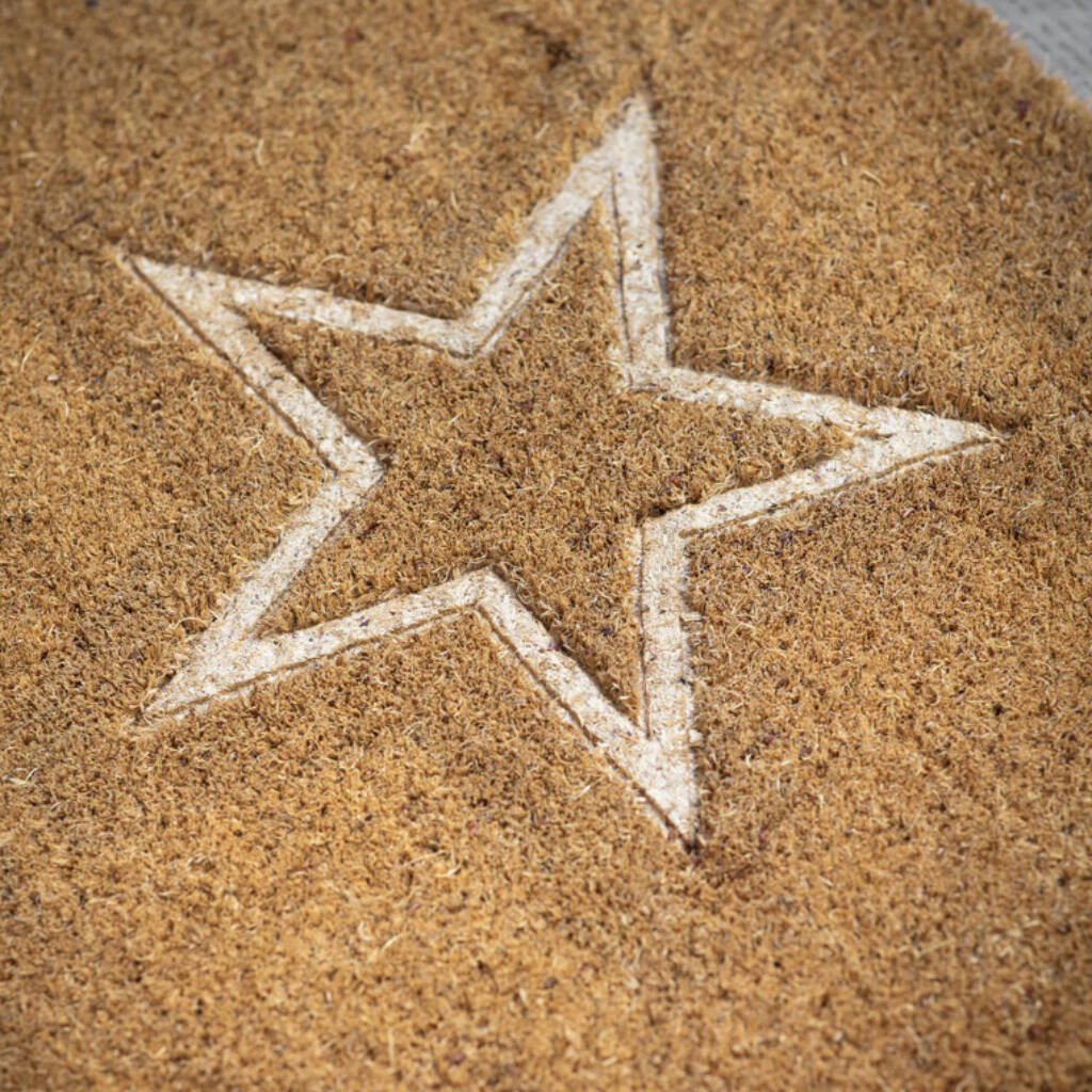 Embossed Star Doormat By all things Brighton beautiful