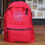 Personalised Recycled Embroidered Backpack, thumbnail 4 of 12