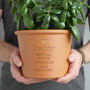 Personalised Message Herb Or Flower Pot, thumbnail 1 of 5