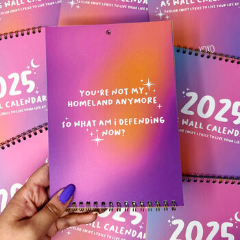 2025 Taylor Swift Lyrics Calendar *Misprint*, 7 of 7