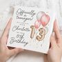Personalised 13th Birthday Card For Niece Teenager, thumbnail 1 of 7
