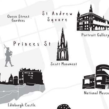 Map Of Edinburgh, 7 of 8
