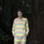 Organic Cotton Can Noodle Yellow Unisex Pyjama, thumbnail 6 of 10