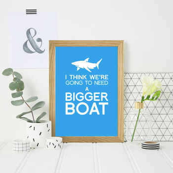 'We're Going To Need A Bigger Boat' Art Print, 3 of 9
