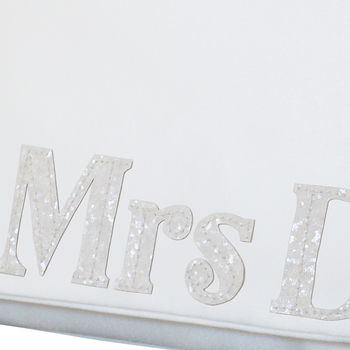 Mrs Initial Bridal Wedding Day Clutch Serif Font, 7 of 7