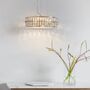 Kelvin Five Light Crystal LED Chandelier, thumbnail 2 of 10