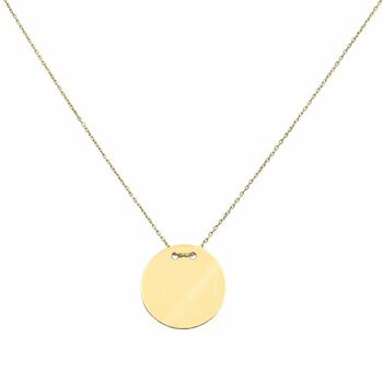 Personalise Golden Eclipse Necklace Gold, 2 of 7