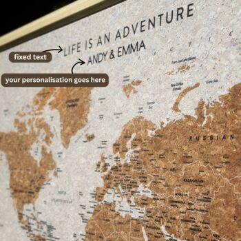 Travel Map With Pins Travel Gifts, 9 of 11