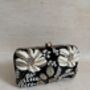 Black Velvet Floral Clutch Bag, thumbnail 5 of 10