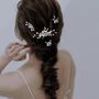 Set Of Four Crystal And Pearl Hair Pins, thumbnail 2 of 2